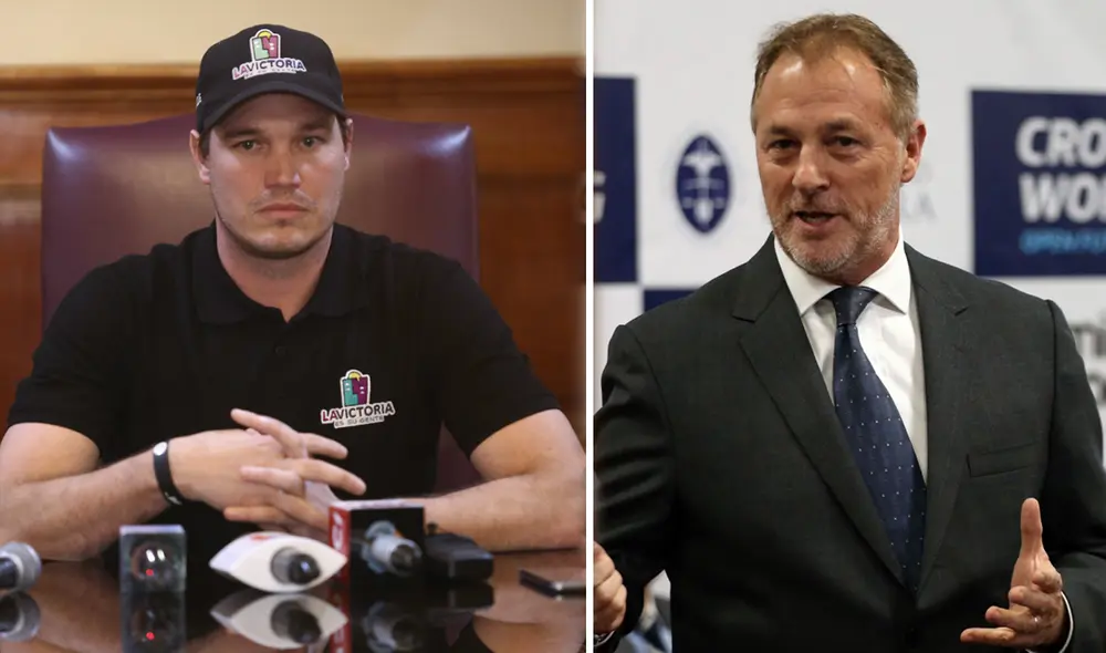 George Forsyth y Jorge Muñoz. Foto: Andina/Difusión