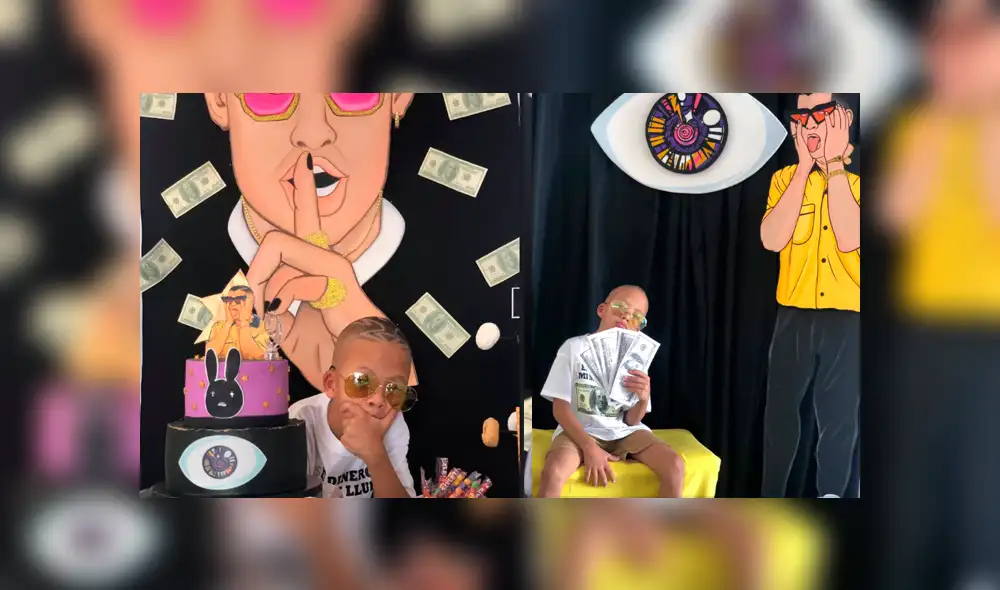 Facebook: niño fan de 'Bad Bunny' causa polémica con su fiesta temática del 'trapero' [FOTOS]
