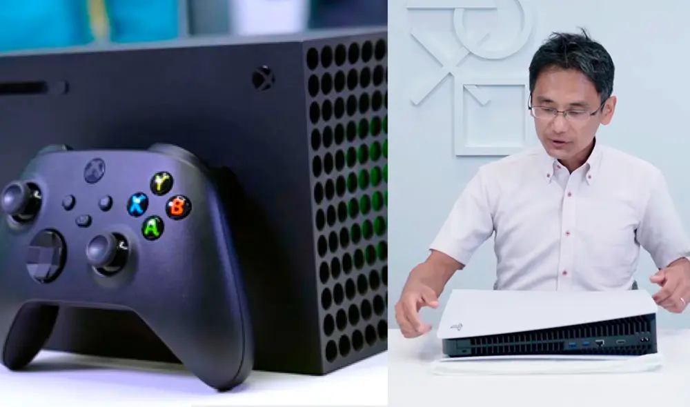 Xbox Series X no necesita de una base para colocarse de manera horizontal, a diferencia de PS5. Foto: composición La República Xbox Series X no necesita de una base para colocarse de manera horizontal, a diferencia de PS5. Foto: composición La República