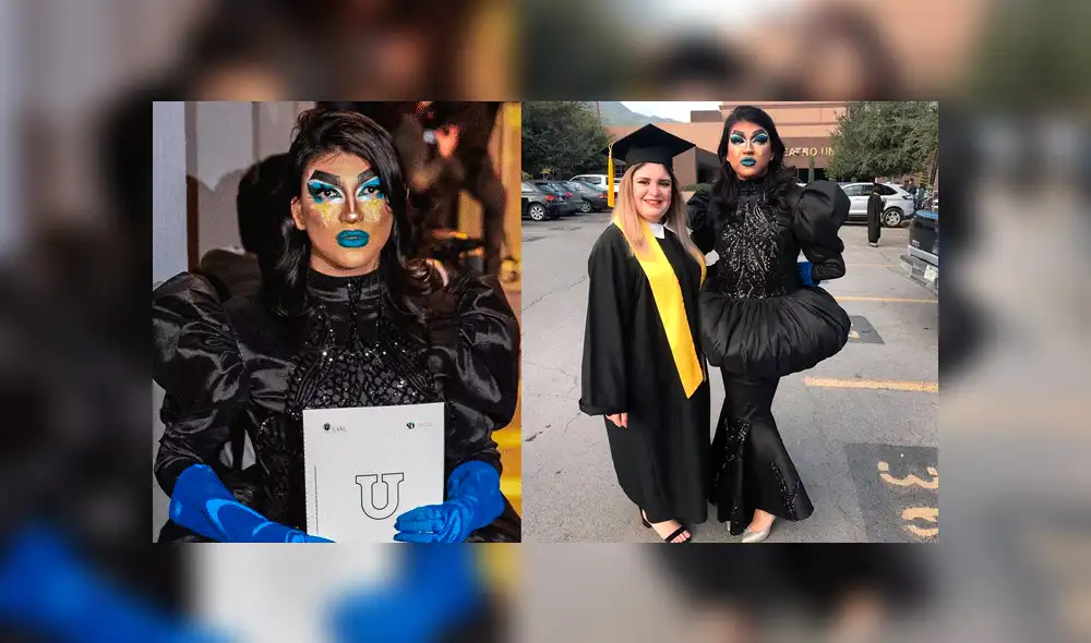 Facebook: joven acude a su ceremonia de graduación vestido de Drag Queen [FOTOS]