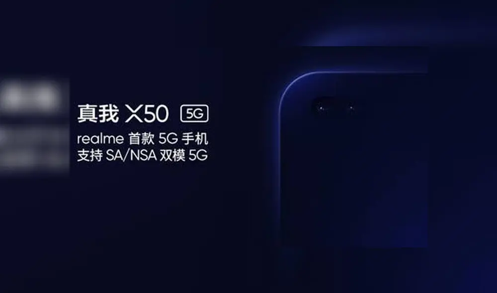 Realme x50 5G tendrá una versión menor.