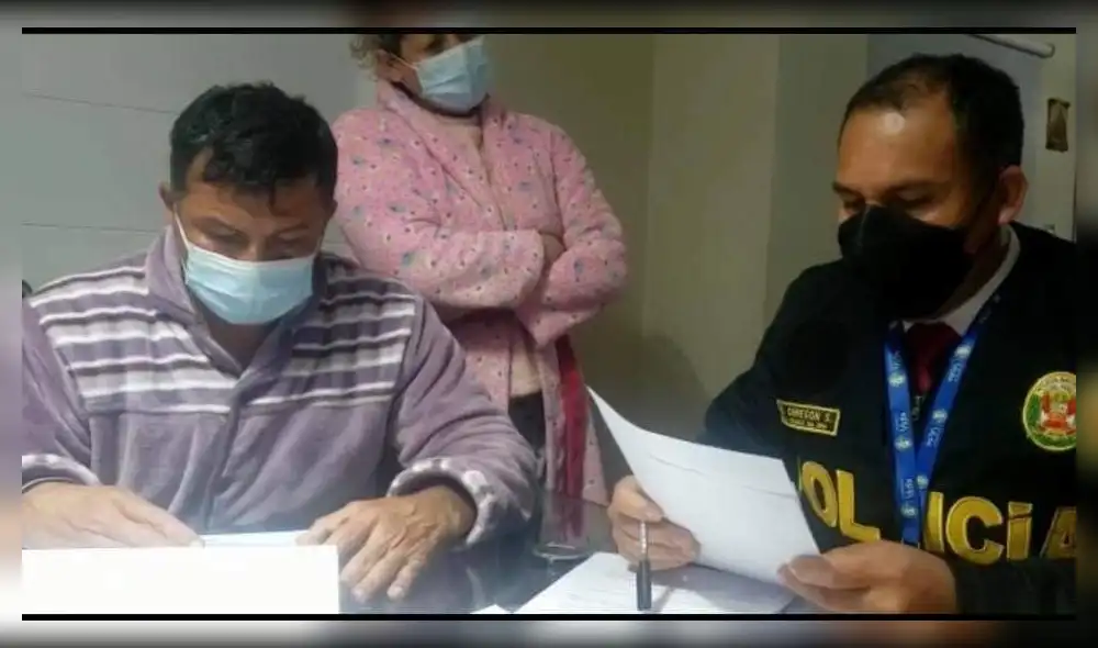 'Cachete' Zúñiga hace apenas unos minutos fue trasladado a la sede de la Policía Anticorrupción en Arequipa. Foto: PNP 'Cachete' Zúñiga hace apenas unos minutos fue trasladado a la sede de la Policía Anticorrupción en Arequipa. Foto: PNP