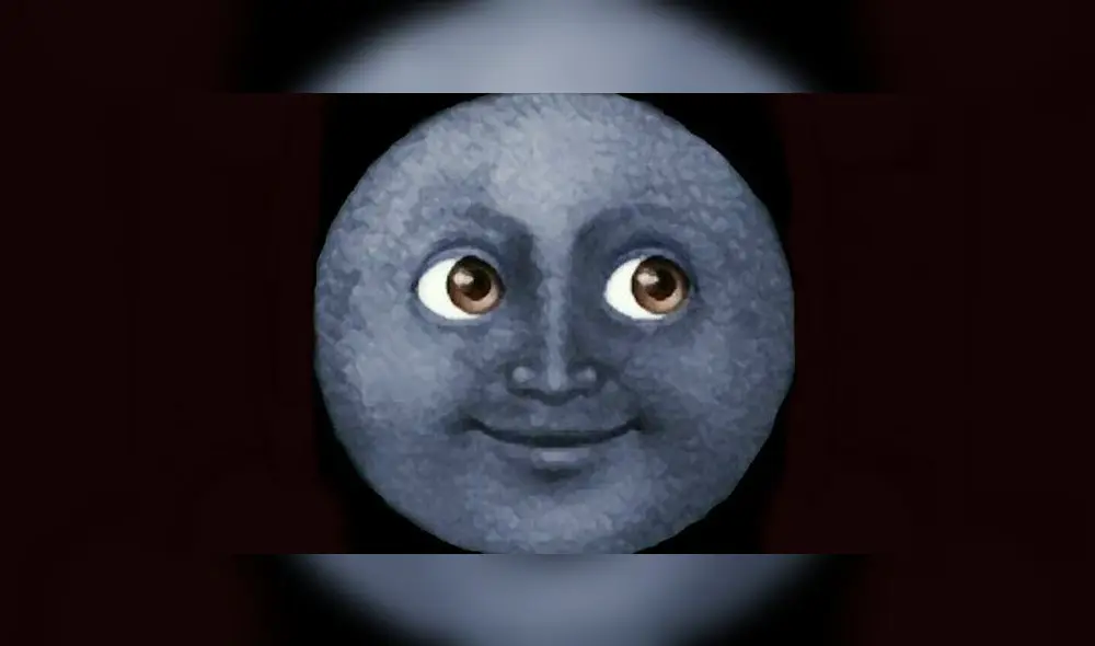 El emoji de WhatsApp de la cara de Luna Negra.