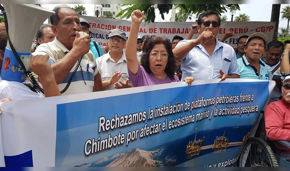 En el 2018, autoridades y pescadores también se mostraron en contra de exploración petrolera.