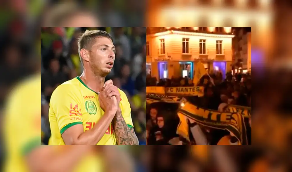 Hinchas de Nantes realizaron emotiva vigilia por Emiliano Sala [VIDEO]
