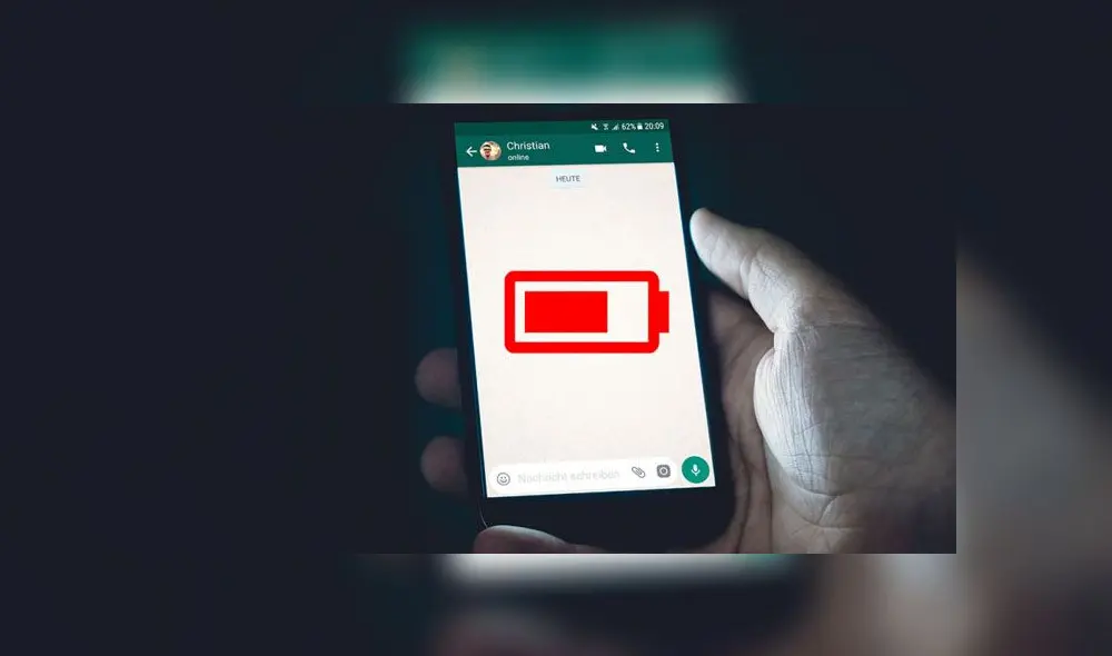 Error de WhatsApp consume batería de smartphones en poco tiempo.