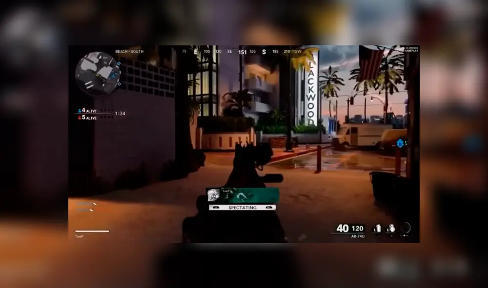 Desliza para ver más imágenes del gameplay filtrado de Call of Duty Black Ops Cold War. Imágenes: Captura.