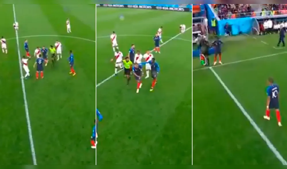 Perú vs Francia: Mbappe se retiró del campo haciendo tiempo [VIDEO]