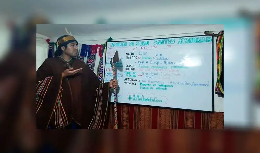 El profesor Juan Ebert Quispe se hizo conocido por su peculiar manera de enseñar historia. El profesor Juan Ebert Quispe se hizo conocido por su peculiar manera de enseñar historia.