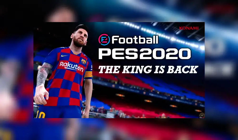 PES 2020: Demo llegará en julio con Messi de portada. El juego ahora se llamará "eFootball Pro Evolution Soccer".