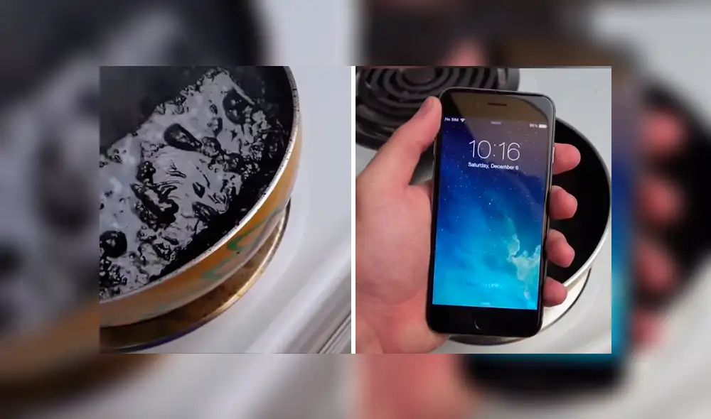El usuario sumergió su iPhone en  Coca-Cola hirviendo por largos minutos.