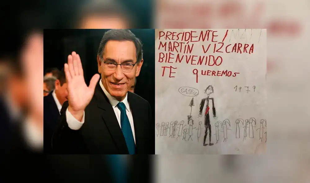 El presidente peruano, Martín Vizcarra, publicó el emotivo dibujo que hizo un niño. El presidente peruano, Martín Vizcarra, publicó el emotivo dibujo que hizo un niño.