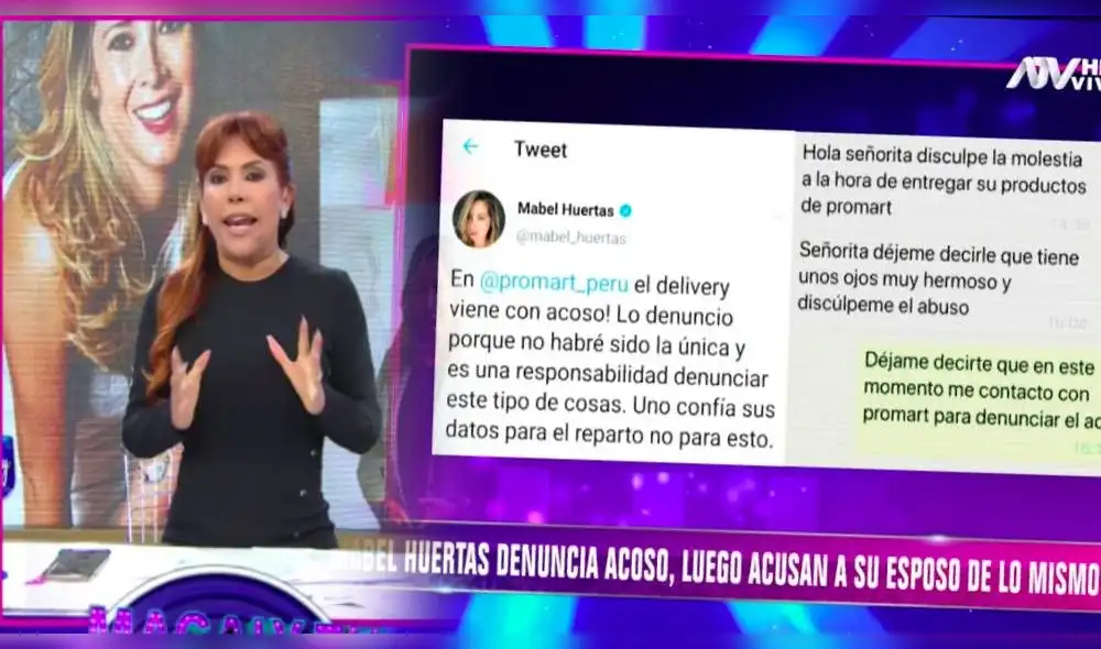 "Quedó deslumbrado y sucumbió a la tentación de escribirle. Maleducado por donde lo miren”, dijo la figura de ATV. (Foto: Captura)