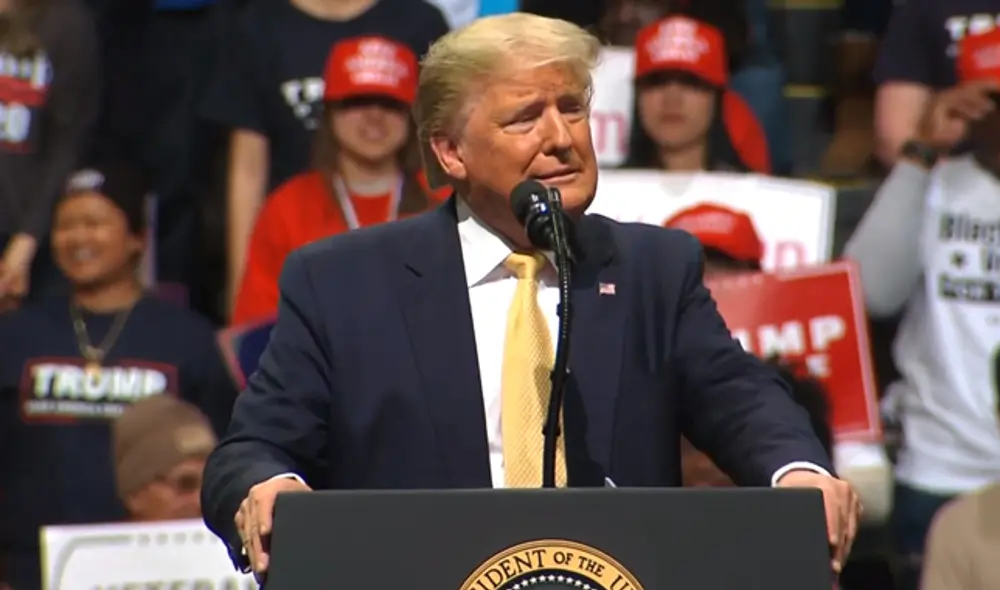 Donald Trump aprovechó un mitin en Colorado para criticar a Parasite (Foto: Captura AFP) Donald Trump aprovechó un mitin en Colorado para criticar a Parasite (Foto: Captura AFP)