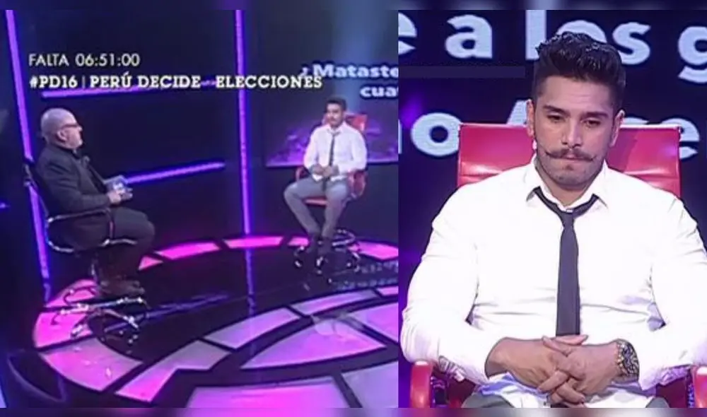 Rafael Cardozo se sentó en el sillón de la verdad en el año 2016. Foto: composición LR/ captura Latina