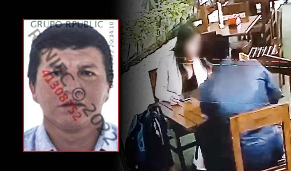 Foto: composición Fabrizio Oviedo/Cámaras de seguridad y Ficha Reniec Foto: composición Fabrizio Oviedo/Cámaras de seguridad y Ficha Reniec