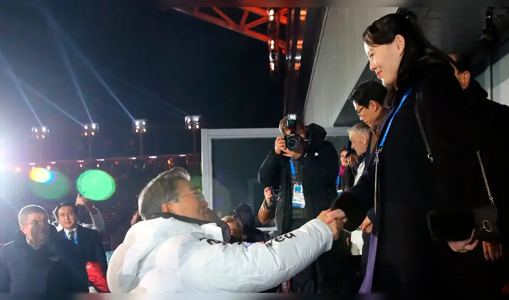 El histórico encuentro entre el presidente de Corea del Sur y la hermana de Kim Jong-un [FOTOS]