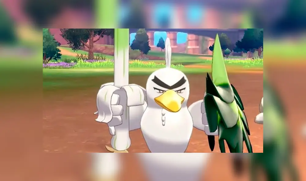 Farfetch'd evoluciona en Sirfetch'd luego de incontables batallas en la región de Galar.