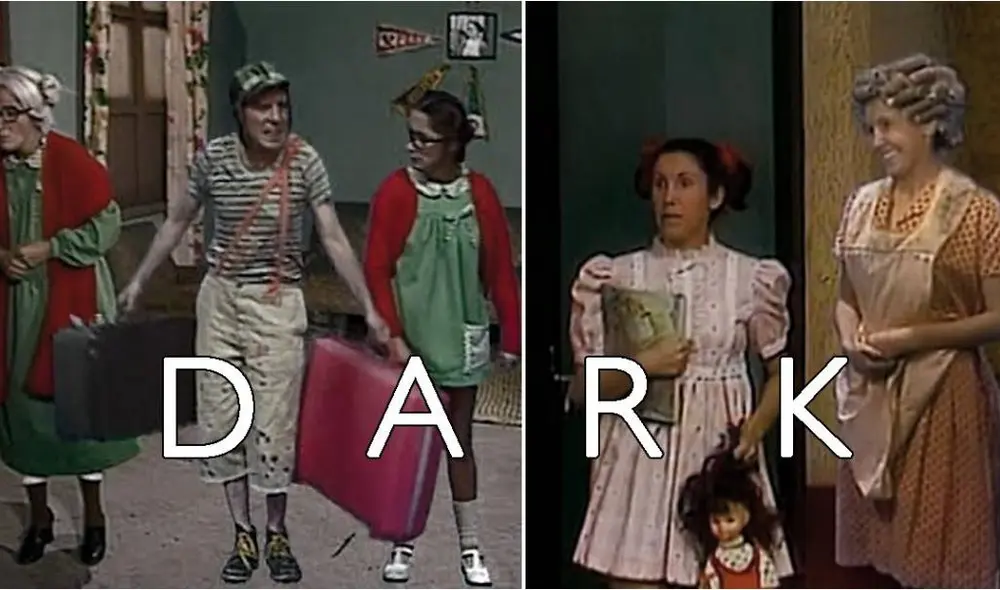 Desliza para ver las mejores comparaciones entre Dark y el Chavo del 8. Foto: Captura/Facebook
