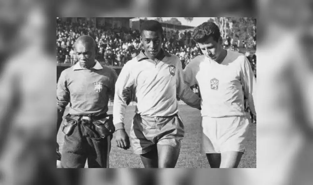 Pelé en Mundial Chile 1962 (Fuente: difusión) Pelé en Mundial Chile 1962 (Fuente: difusión)