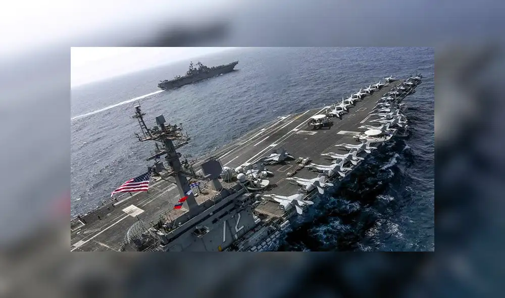 Irán amenaza con hundir portaaviones de EE. UU. con sus "armas secretas"