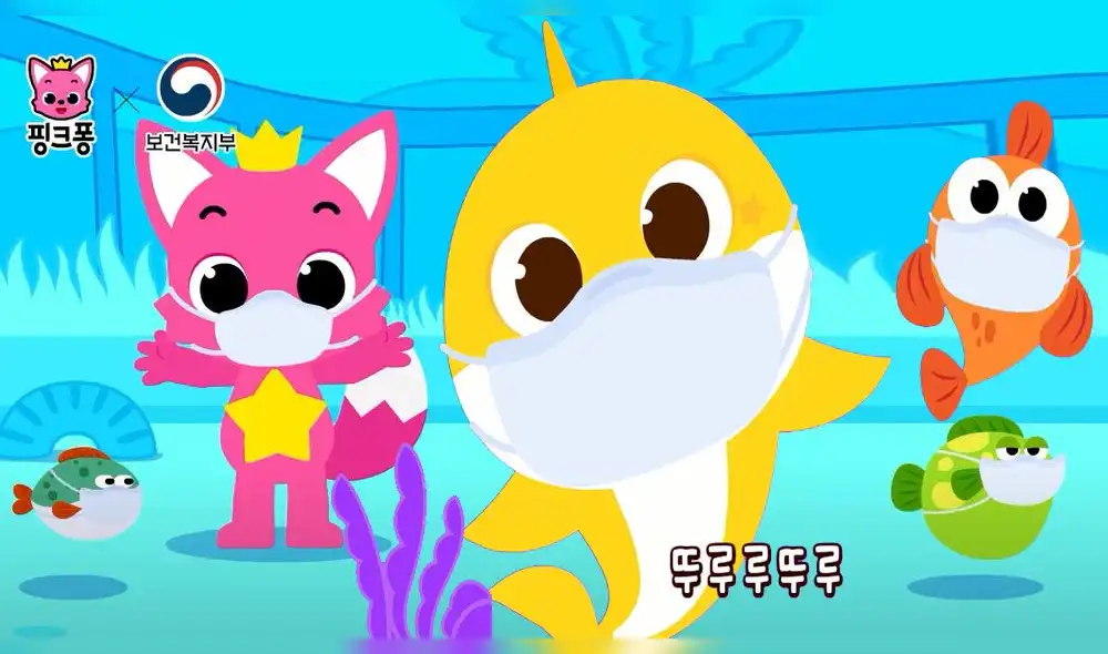 La campaña de Baby Shark y Ping Fong contra el coronavirus.
