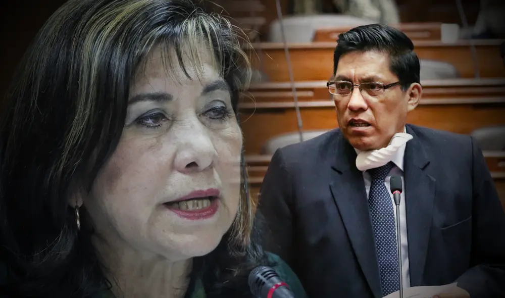 Martha Chávez retiró sus declaraciones en una nueva sesión de la Comisión de Constitución. Foto: composición/La República