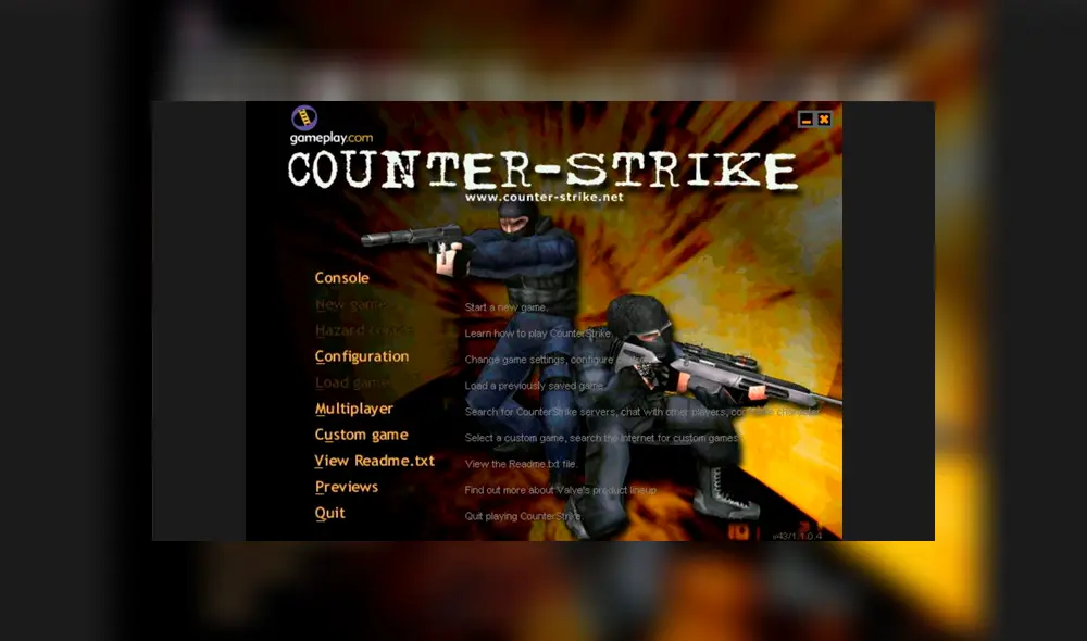 Counter Strike apareció por primera vez hace exactamente 20 años como mod de Half-Life [VIDEO]