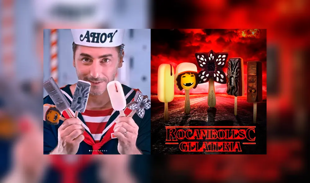 Lanzan helados inspirados en Stranger Things en España. Foto: Instagram/@rrrocambolesc Lanzan helados inspirados en Stranger Things en España. Foto: Instagram/@rrrocambolesc