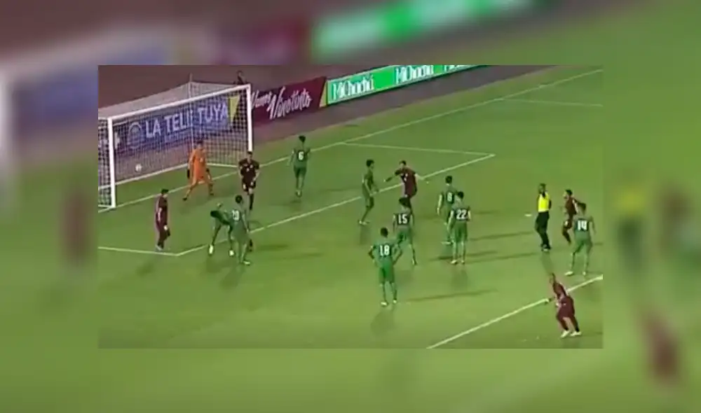El golazo de Rondón ante Bolivia. Foto: Captura/TLT El golazo de Rondón ante Bolivia. Foto: Captura/TLT