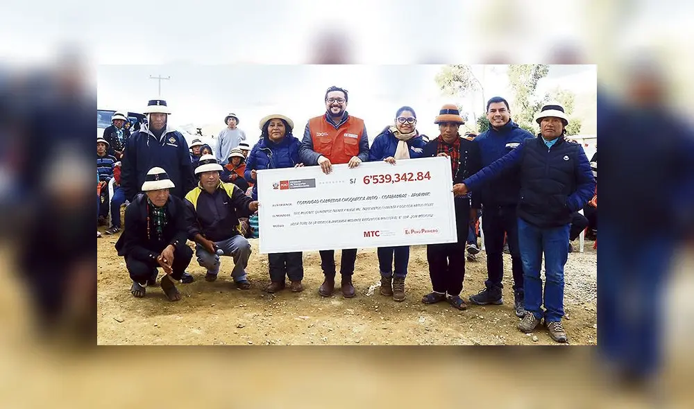 Abogados lograron que comunidades cobren al MTC S/ 15 millones