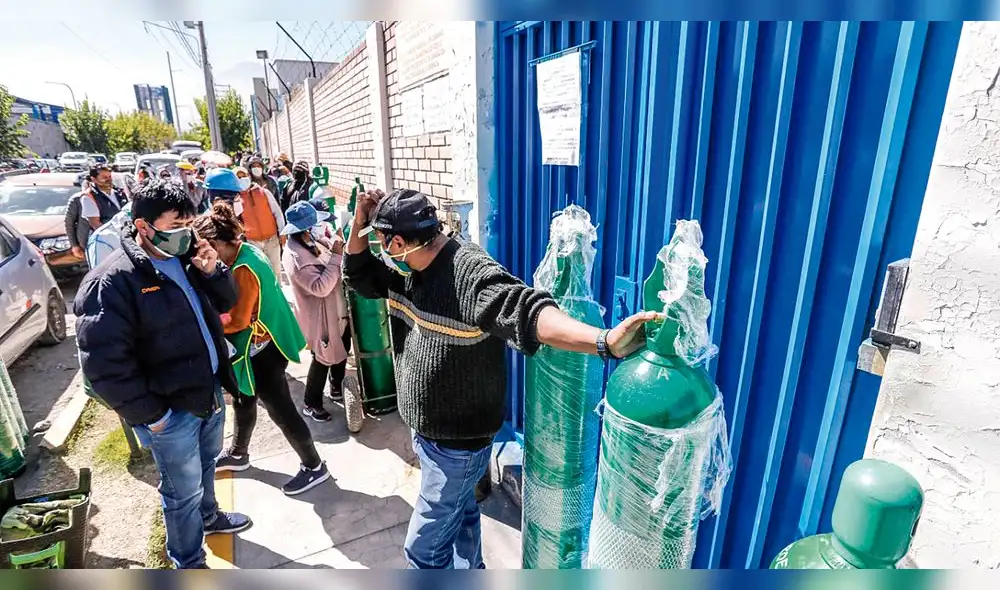 Arequipa le falta oxígeno para afrontar pandemia Arequipa le falta oxígeno para afrontar pandemia