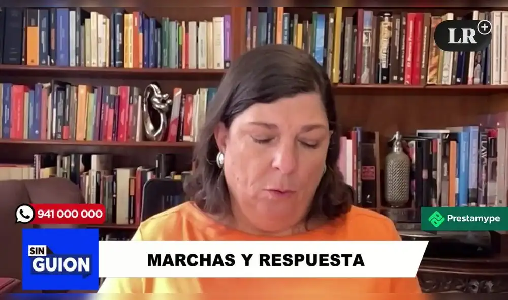 Rosa María Palacios en Sin Guion. Foto: LR+ Rosa María Palacios en Sin Guion. Foto: LR+