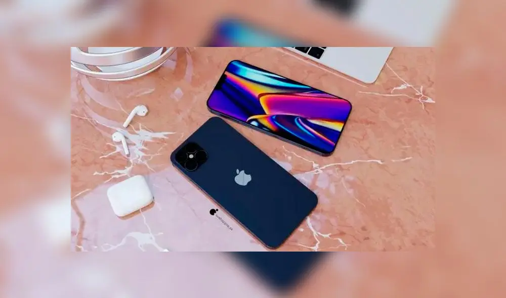 El diseño del iPhone 12 en color azul marino es bastante parecido al de los iPad Pro.