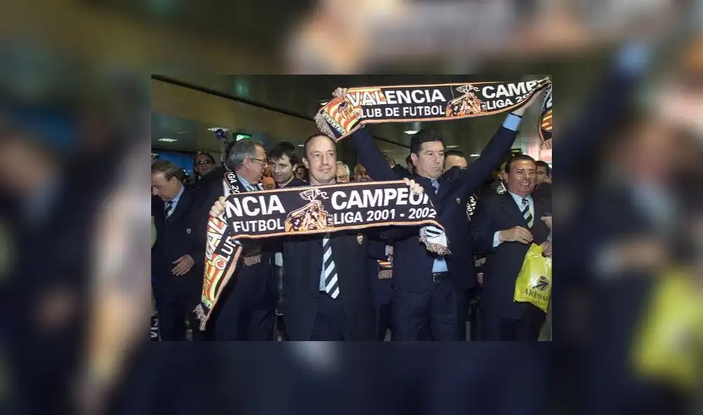 Rafa Benítez logró darle un título de Liga Santander al Valencia luego de 31 años. Foto: Internet. Rafa Benítez logró darle un título de Liga Santander al Valencia luego de 31 años. Foto: Internet.