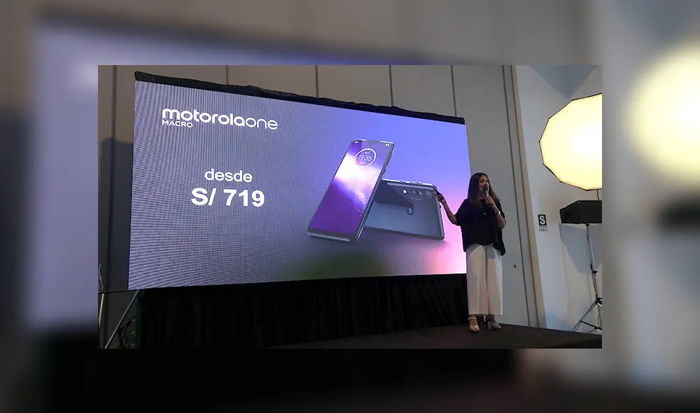 Lanzamiento oficial del Motorola One Macro en Peru. Lanzamiento oficial del Motorola One Macro en Peru.