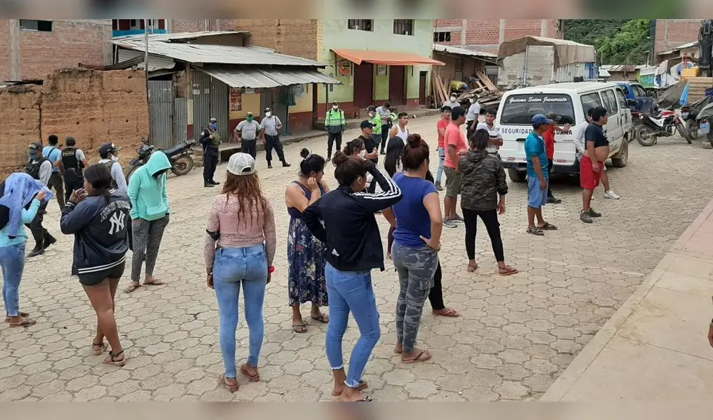 Policía montó operativo para la intervención. Policía montó operativo para la intervención.