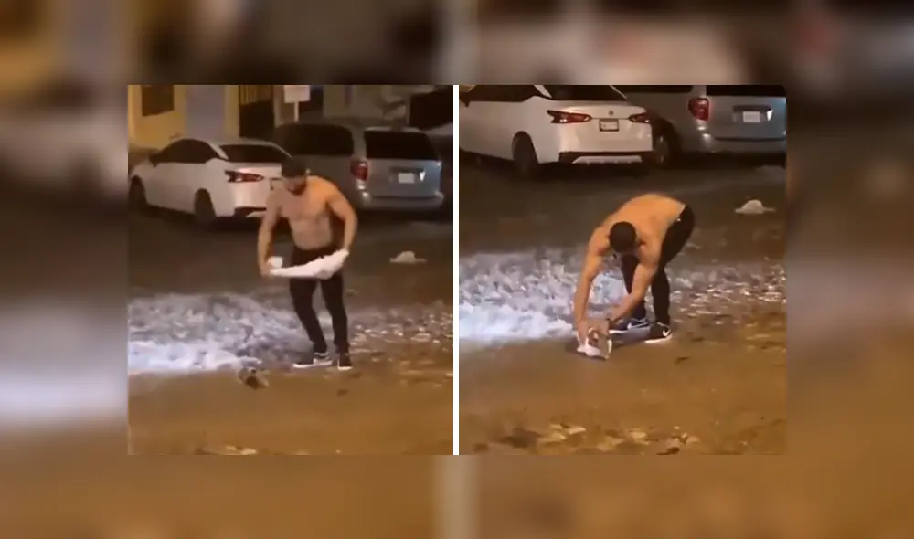 Desliza las imágenes para conocer el valiente gesto de un joven al ayudar a una zarigüeya que terminó tirada en la calle. Fotocaptura: Facebook. Desliza las imágenes para conocer el valiente gesto de un joven al ayudar a una zarigüeya que terminó tirada en la calle. Fotocaptura: Facebook.