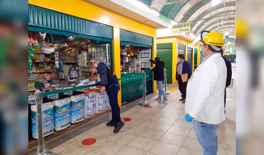 Mercado 'Trabajadores unidos' del Callao pasa inspección de bioseguridad | Créditos: difusión Mercado 'Trabajadores unidos' del Callao pasa inspección de bioseguridad | Créditos: difusión