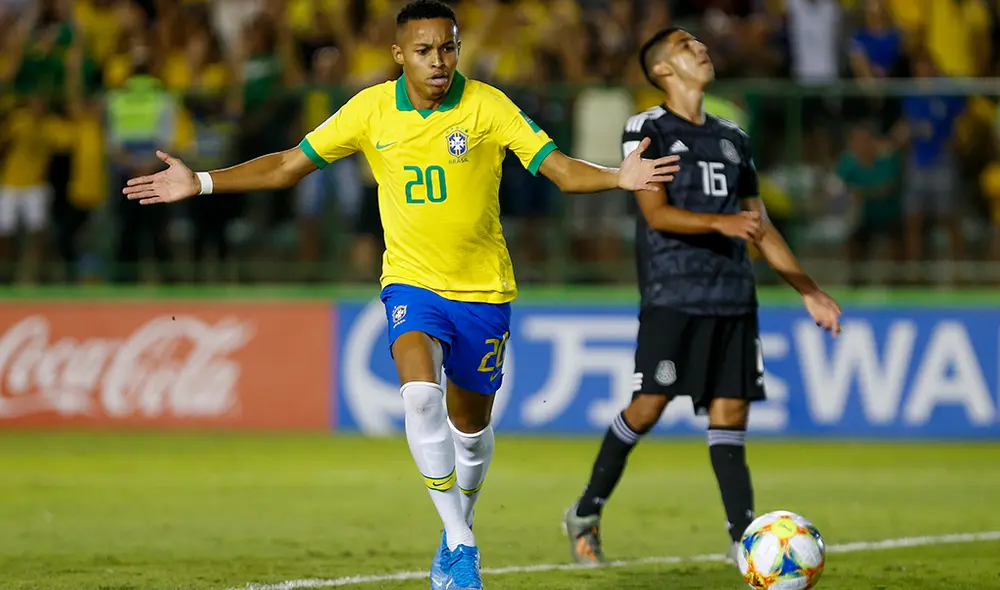Lazaro le dio el gol del triunfo a Brasil para conseguir el título del Mundial Sub-17 ante México. | Foto: AFP Lazaro le dio el gol del triunfo a Brasil para conseguir el título del Mundial Sub-17 ante México. | Foto: AFP