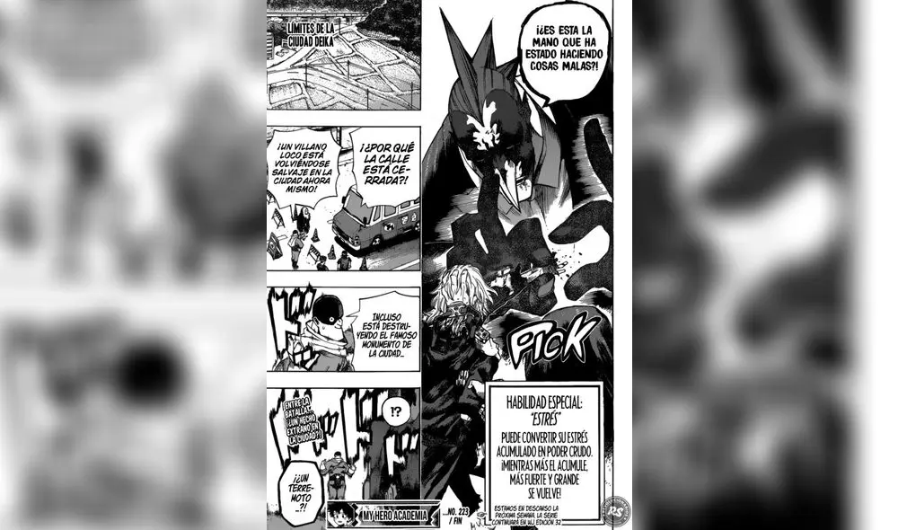My Hero Academia manga 233: Fanáticos comparan al villano con Hulk [FOTOS]