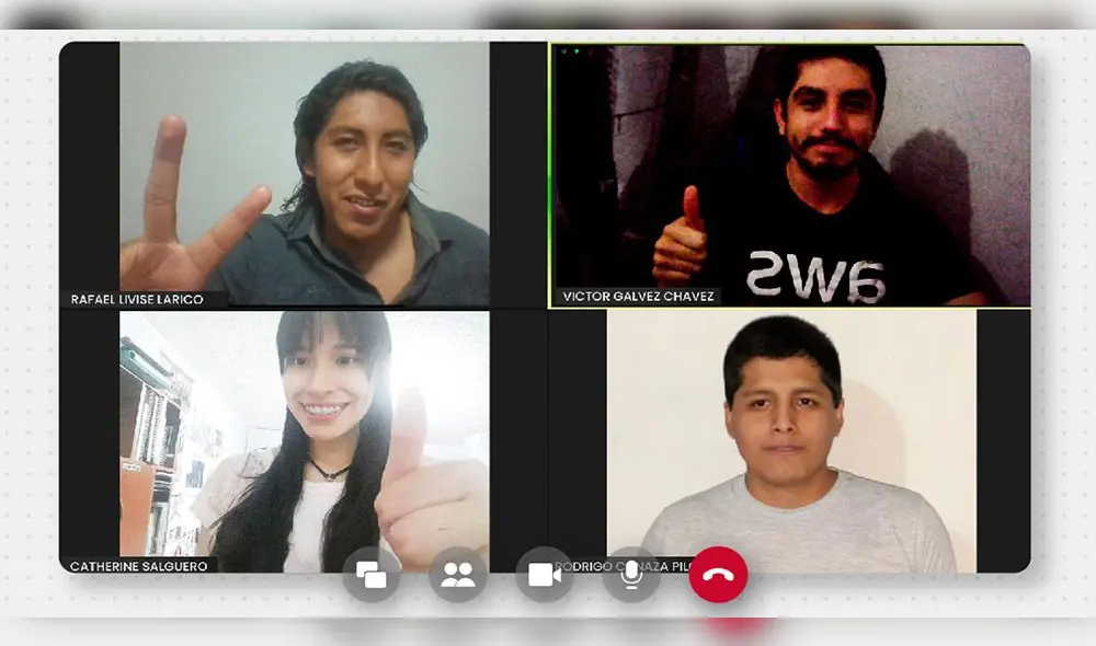 Cuatro estudiantes de la UTP representaron a Arequipa en concurso internacional. Foto: Cortesía UTP.