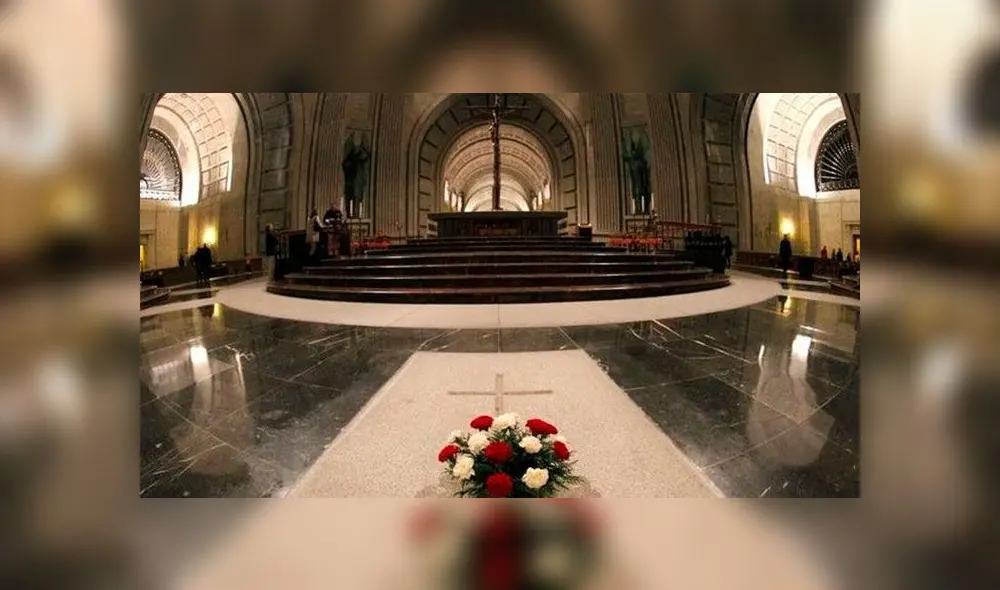 Restos de dictador Franco serán exhumados del Valle de los Caídos e irán a cementerio común. Foto: difusión Restos de dictador Franco serán exhumados del Valle de los Caídos e irán a cementerio común. Foto: difusión