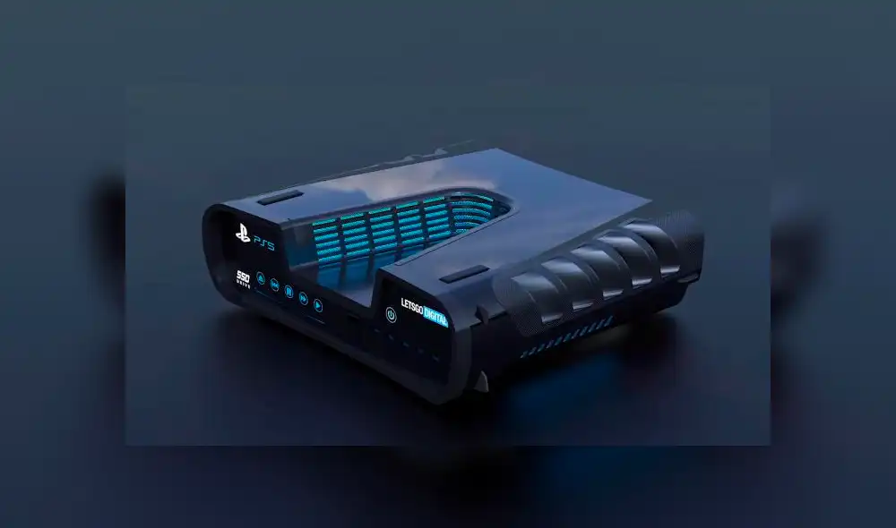 PlayStation 5 diseño a partir del kit de desarrollo por Let's Go Digital.