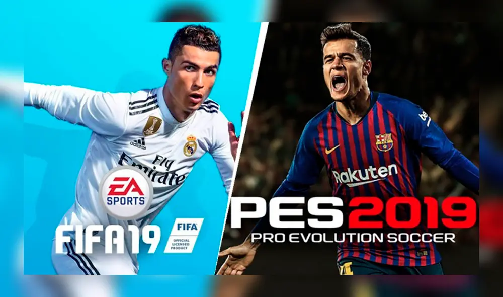 PES 2019 vs FIFA 19: Mira la comparación más valiosa entre ambos juegos [VIDEO]
