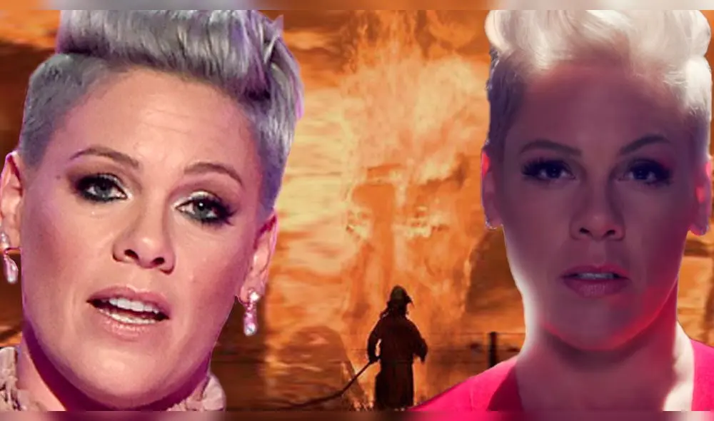 Pink, incendio forestal, Australia