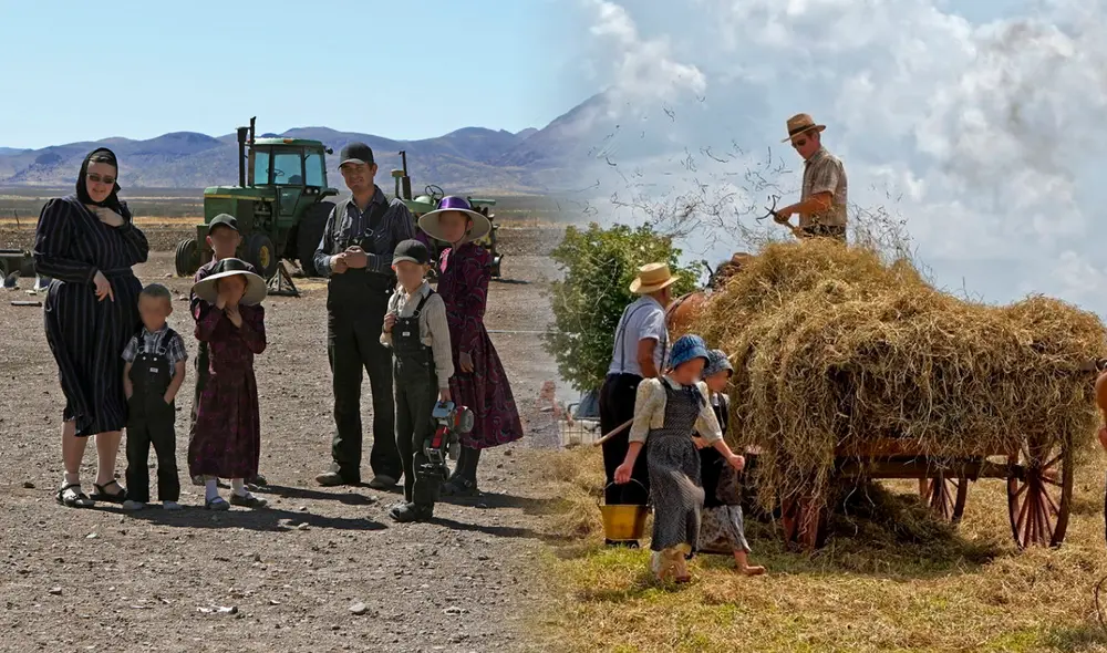 Los menonitas mantienen costumbres por siglos. Foto: composición LR/EFE