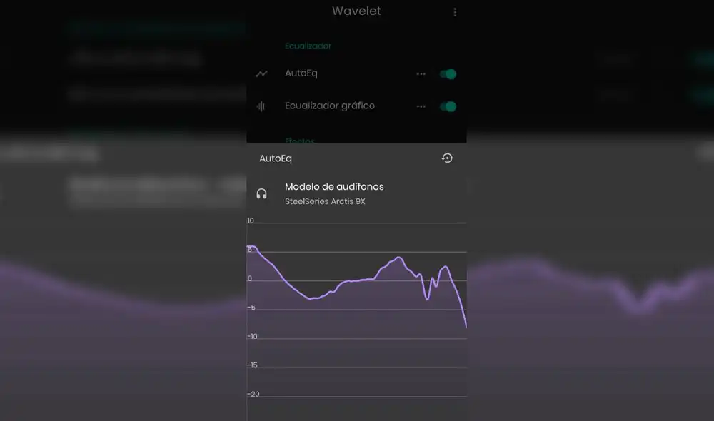 El proceso es automático y solo basta conectar nuestros auriculares para que la aplicación los detecte y configure la mejor ecualización para ellos. Foto: unocero