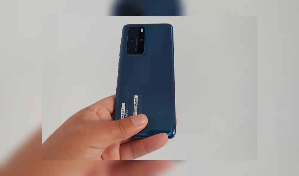 Parte trasera del Huawei P40 Pro.