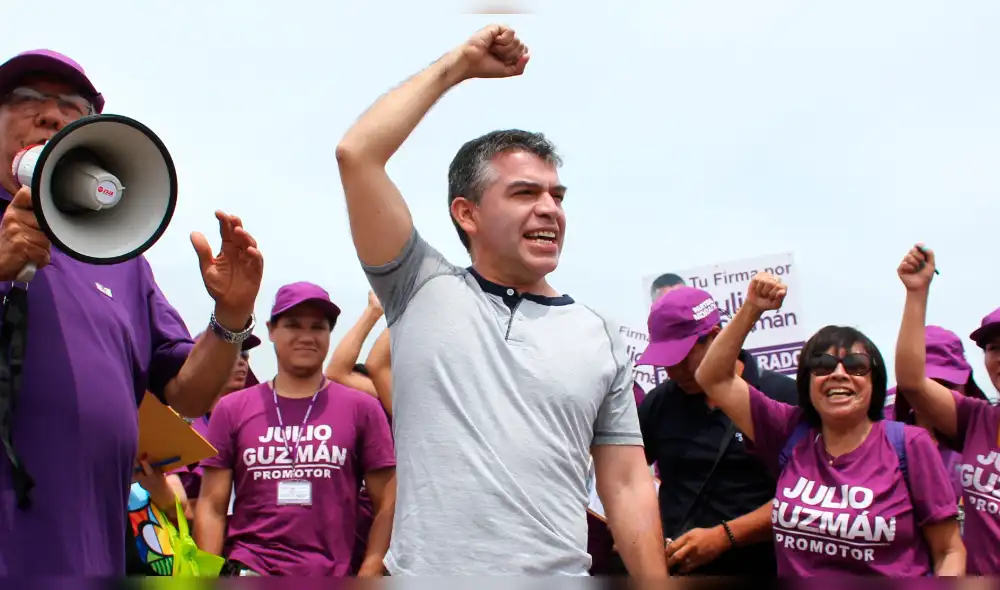 Partido Morado de Julio Guzmán está a cinco días de ser inscrito por JNE